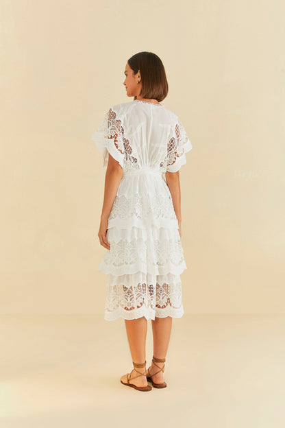 Off-White Richelieu Midi Dress