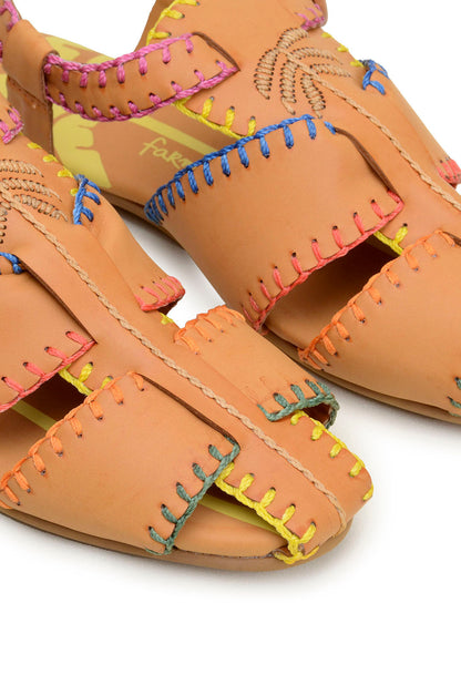 Caramel Palm Tree Sandal