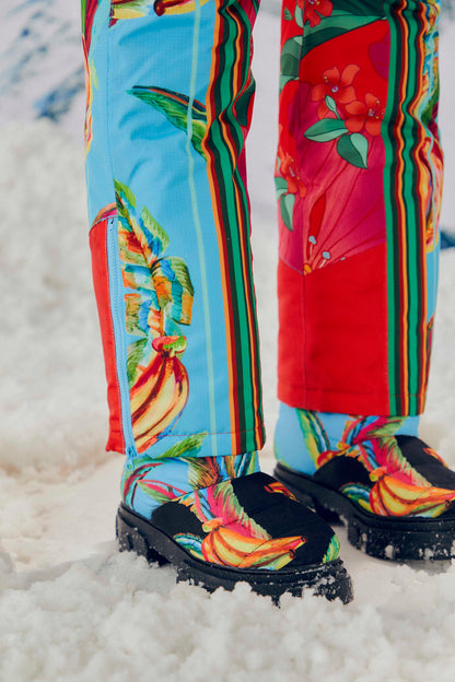 Mixed Scarves Ski Jumpsuit