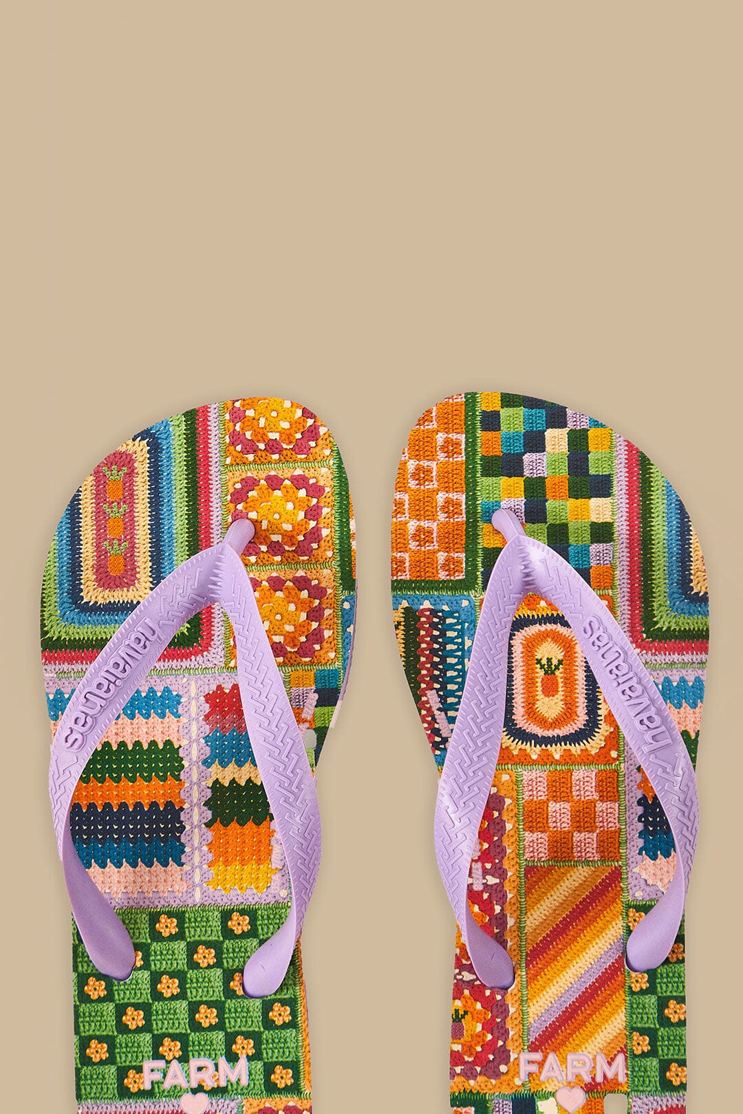 Mixed Crochet Havaiana Sandals