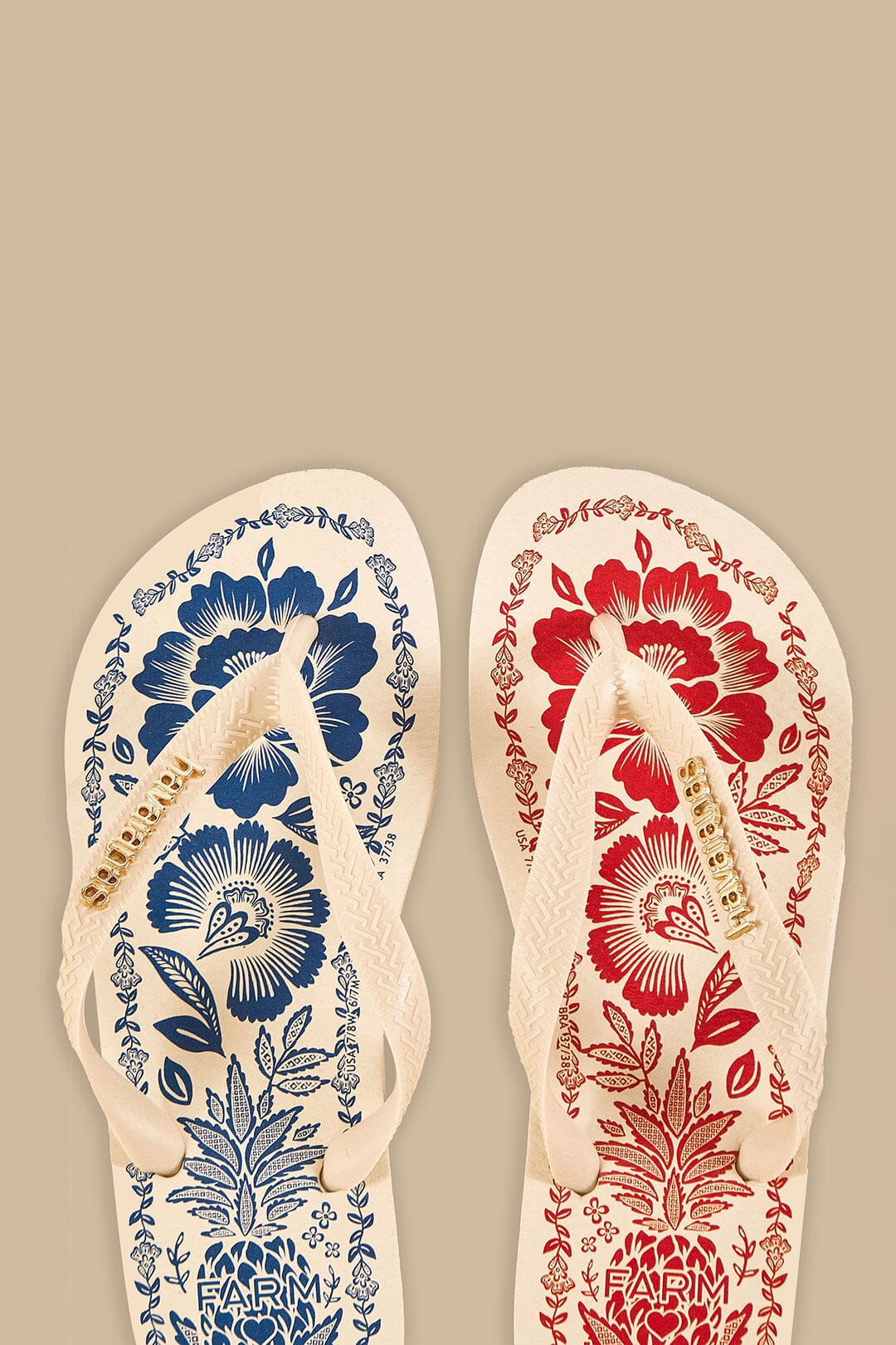 Mixed Pineapple Garden Havaiana Sandals