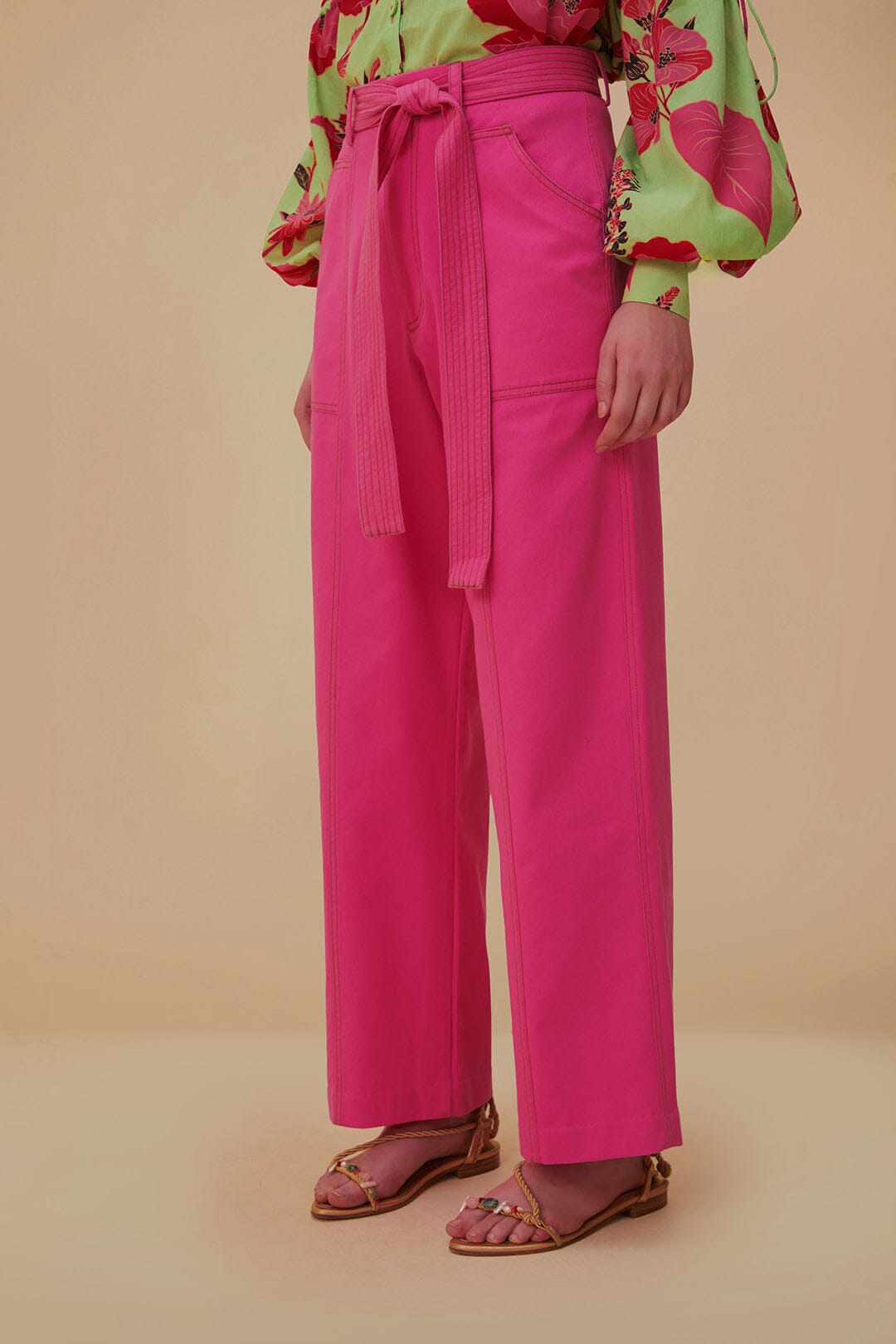 Pink Wide Pants