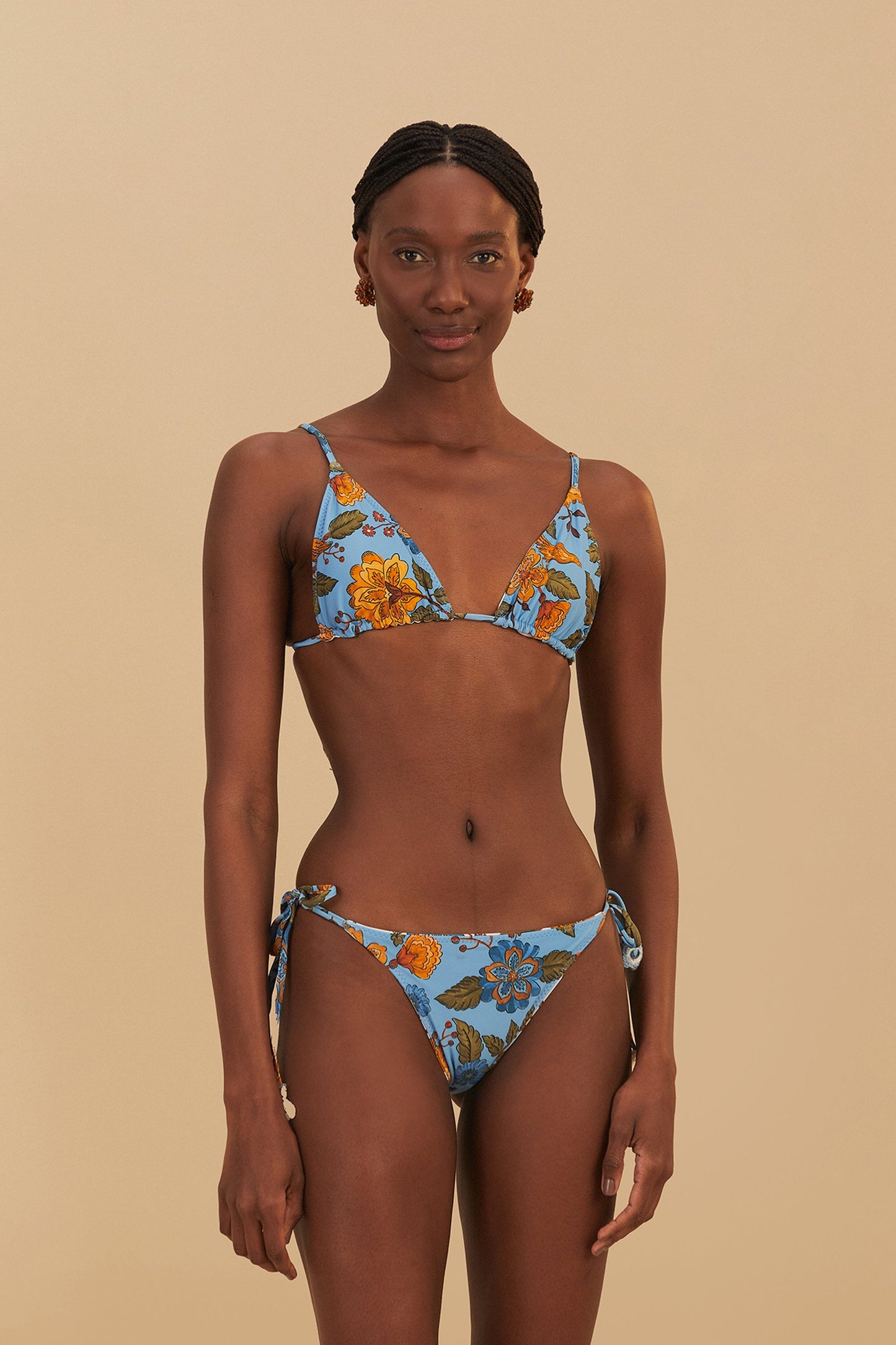 Off-White Garden Scarf Side Tie Reversible Bikini Bottom