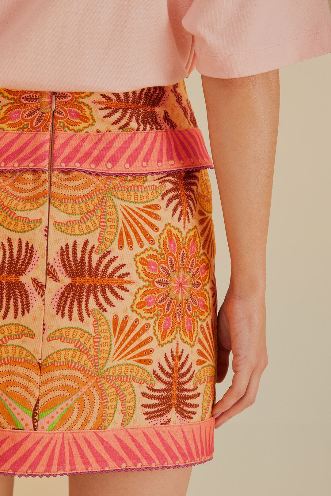 Sand Palm Scarf Skirt