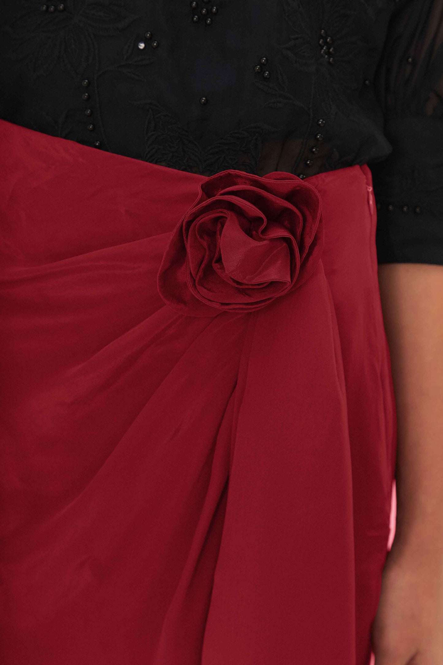 Red Midi Skirt